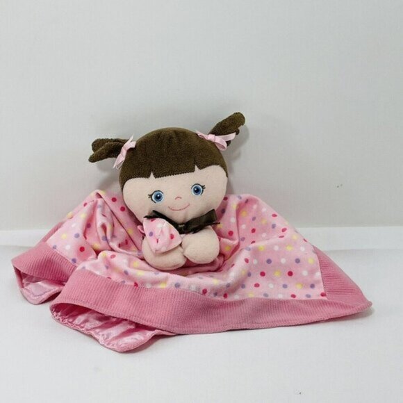 Garanimals Security Blankets Lovey Plush Doll Girl Best Friend Infant Pink Dot - Picture 1 of 12